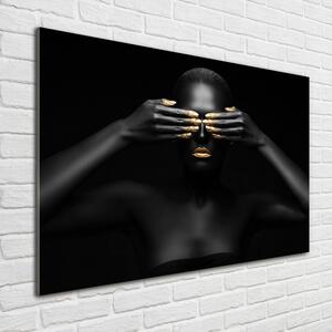 Akrilüveg fotó A nő feketében