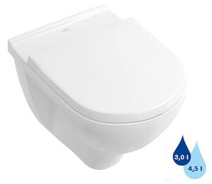 Wc falra szerelhető Villeroy & Boch O.Novo fehér színben fényes felülettel hátsó kifolyással 56601001