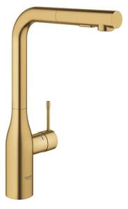 Mosogató csaptelep GROHE Essence New kihúzható zuhannyal Brushed Cool Sunrise 30270GN0