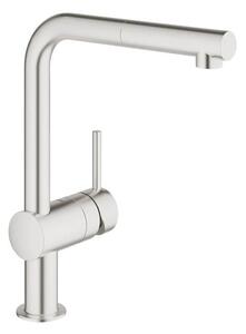 Mosogató csaptelep GROHE Minta kihúzható zuhannyal supersteel 32168DC0