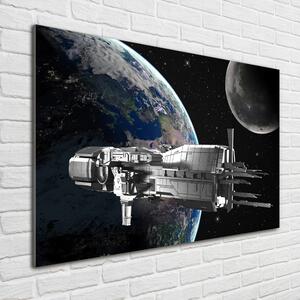 Üvegkép falra Űrhajó