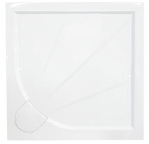 Zuhanytálca négyzet SAT 80x80 cm öntött márvány fehér SIKOLIMCC80Q