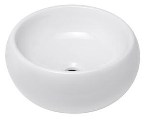 Mosdó lapra Glacera Vallone 39,5x39,5 cm fehér színben fényes felülettel túlfolyás nélkül VA3939