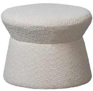 WOOOD Fehér bouclé zsámoly Wanst 52 cm