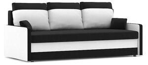 MILTON kanapéágy, PRO szövet, bonell rugóval, szín - fekete / fehér