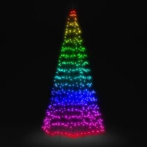 Karácsonyfa okos izzó + tartócsövek, 450db LED, RGBW fehérszín, 3m, programozható, Twinkly