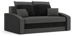 HEWLET kinyitható kanapé, normál szövet, szín - szürke / fekete