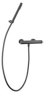 Zuhany csaptelep Paffoni Light zuhanyszettel együtt 150 mm fekete LIG168DNO
