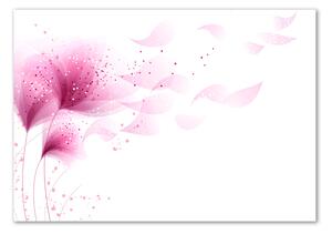 Egyedi üvegkép Rózsaszín virág