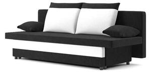 SONY kanapéágy, normál szövet, hab töltőanyag, szín - fekete / fehér