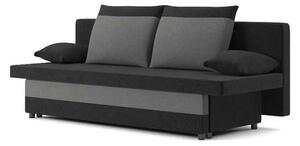 SONY kanapéágy, normál szövet, hab töltőanyag, szín - fekete / szürke