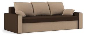 PANAMA kanapéágy, normál szövet, hab töltőanyag, szín - barna / cappuccino