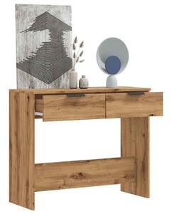 VidaXL kézműves tölgy színű szerelt fa dohányzóasztal 90x36x75 cm