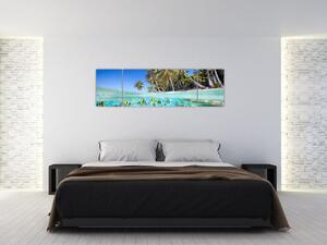 Kép - trópusi, tenger (170x50cm)