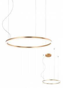 LED függőlámpa, ORBIT, bronz, 60cm, dimmelhető