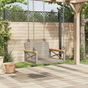 VidaXL szürke polyrattan hintapad 63 x 62 x 40 cm