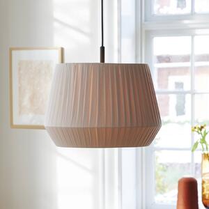 Nordlux Függő lámpa Dicte, kézzel kötve, Ø 40 cm, bor., dimmelhető, Krém / borostyánsárga, Nappali / Étkező, Textil / szövet / selyem, Skandináv