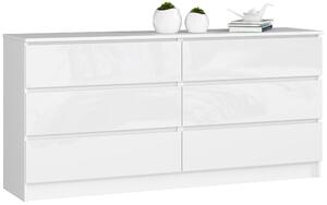 Komód Koa III (fényes fehér)