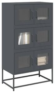 VidaXL Highboard antracit 68x39x123 cm Acél