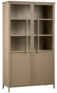 WOOOD Khaki fém vitrin Merrick 170 x 99 cm