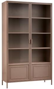 WOOOD Barna fém vitrin Royal 110 x 43 cm