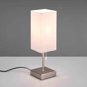 Ole asztalilámpa USB-csatlakozóval, fehér/nikkel
