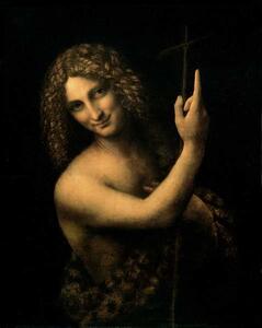 Leonardo da Vinci - Festmény reprodukció St. John the Baptist, 1513-16, (30 x 40 cm)
