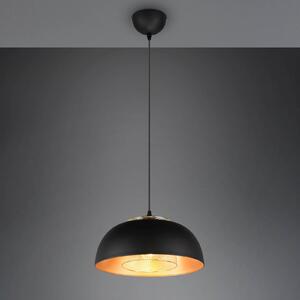 Punch függőlámpa fekete/arany egylámpás Ø 35 cm