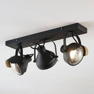 Lindby mennyezeti spotlámpa Henega, 52 cm, fekete, 3 lámpás, 3 fényszóró