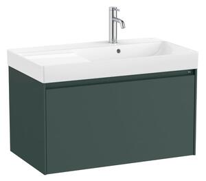 Fürdőszobaszekrény mosdóval Roca ONA 80x50,5x46 cm zöld mat ONA801ZZMP