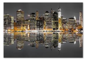 Üvegfotó New york éjjel
