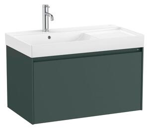 Fürdőszobaszekrény mosdóval Roca ONA 80x50,5x46 cm zöld mat ONA801ZZML