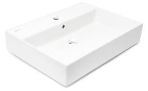 Mosdó SAT Infinitio 60,5x46,5 cm fehér színben fényes felülettel középső nyílással SATINF6046
