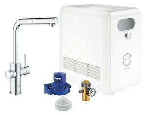 Mosogató csaptelep GROHE Blue Professional kihúzható zuhannyal króm 31326002