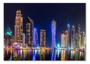 Üvegfotó Dubai éjjel
