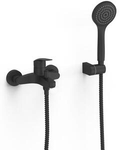 Kád csaptelep Tres Base Plus zuhanyszettel együtt 150 mm fekete matt 21617010NM