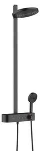 Zuhanyrendszer Hansgrohe Pulsify termosztatikus csapteleppel matt fekete 24240670