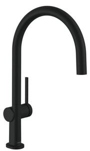 Mosogató csaptelep Hansgrohe Talis forgó karral matt fekete 72843670