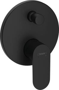 Zuhany és fürdő csaptelep Hansgrohe Rebris S vakolat alatti rész nélkül matt fekete 72466670