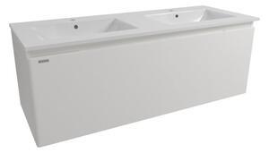 Fürdőszobaszekrény mosdóval Naturel Ancona 120x45x46 cm fehér ANCONA2120DVB
