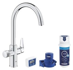 Mosogató csaptelep GROHE GROHE Blue Pure 2022 szűrővel króm 30593000