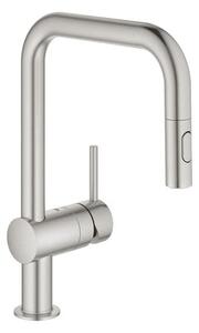 Mosogató csaptelep GROHE MINTA kihúzható zuhannyal, 2 áram supersteel 32322DC2