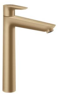 Magas mosdó csaptelep Hansgrohe Talis E leeresztőszelep nélkül csiszolt bronz 71717140