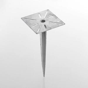 Lucande földtüske Cadis, ezüst színű, fém, 38 cm magas