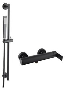 Zuhany csaptelep SAT B-Way zuhanyszettel együtt 150 mm fekete SATBSBW268SET