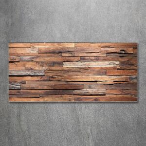 Akrilüveg fotó Fából készült fal