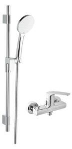 Zuhany csaptelep SAT Project zuhanyszettel együtt 150 mm króm SATBSPRO268SET