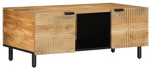 VidaXL barna tömör mangófa dohányzóasztal 100 x 54 x 40 cm