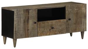 VidaXL világosszürke tömör mangófa TV-szekrény 105x33,5x46 cm