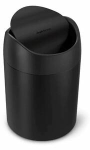 Simplehuman 1,5 l-es fekete matt asztali hulladékgyűjtő SHCW2100